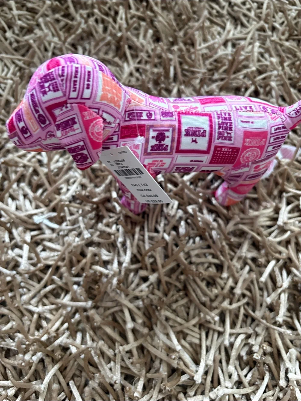 PINK Victorias Secret plush dog